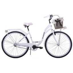 Rower miejski damski z koszykiem Kozbike 26 cali