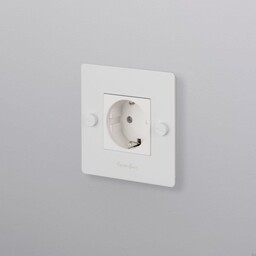 Gniazdo pojedyncze 1G Socket Białe Standard europejski