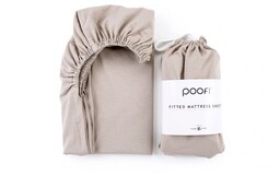 Poofi Prześcieradło do łóżeczka organic 60x120 Nugat