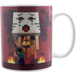 Paladone Kubek Minecraft Nether and Steve Heat Change,