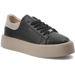 Filippo Czarne Sneakersy Sportowe Obuwie Damskie