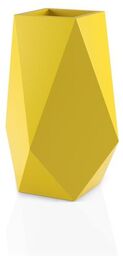 Geometryczna donica Volcano 80 cm żółta