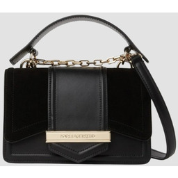 KARL LAGERFELD Czarna skórzana listonoszka Nova