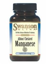 Swanson Albion Chelat Manganu 10 mg 180 Kapsułek