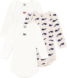 Petit Bateau 3 BODIES US ML varian3M, Cały