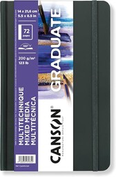 CANSON Graduate Book, Notatnik szkicowy, Lekki Ziarno, 200gsm,