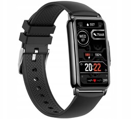 Smartwatch Rubicon RNCF04 Czarny Puls Tętno Sen Krokomierz