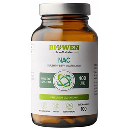BIOWEN NAC 400 mg N-ACETYLO L-CYSTEINA odporność 100