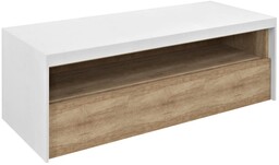 Sapho VIERA szafka umywalkowa 120x44x50cm biały mat/dąb Alabama