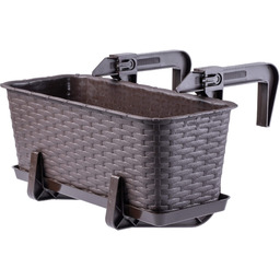 Doniczka rattanowa z podstawką Frette 40 cm +