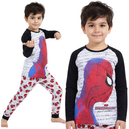 MARVEL Spider-Man Dwuczęściowa piżama chłopięca, BAWEŁNIANA piżamka