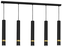 MILAGRO MLP6121 Lampa wisząca JOKER BLACK/GOLD 5xGU10