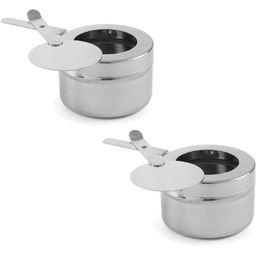 Pojemnik z pokrywką stalowy na pastę paliwo