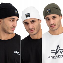 Alpha Industries Czapka Label Beanie 118934 army