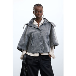 Desigual ponczo denim 100% bawełna
