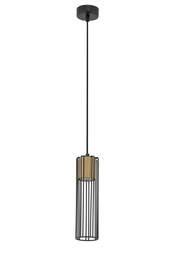 Sigma Wisząca lampa metalowa Fobia do przedpokoju czarna