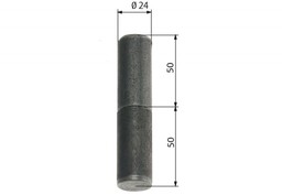 Zawiasa budowlana toczona 24/100 mm z kulką
