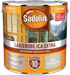Lakierobejca Ochronno-Dekoracyjna Extra Biały Skandynawski 2,5 l Sadolin