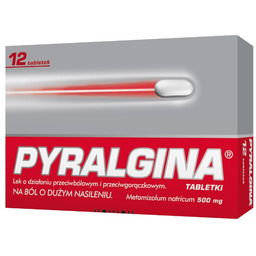 PYRALGINA 500 mg, 12 tabletek