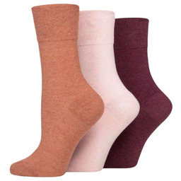 IOMI 3PACK Skarpety Damskie DLA DIABETYKÓW z szerokim
