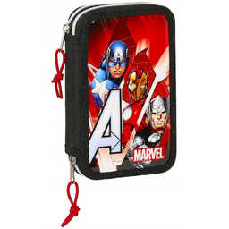 Piórnik Marvel Avengers z Wyposażeniem Dwukomorowy 2 Komory