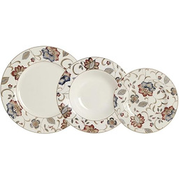 QUEEN''S JACOBEAN - Ceramiczne naczynia 12 Kawałki -