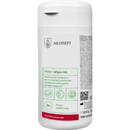 Chusteczki dezynfekujące bez alkoholu Velox Wipes 100 szt.,