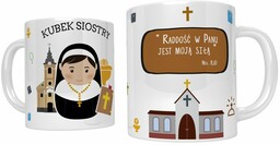 Kubek religijny dla siostry