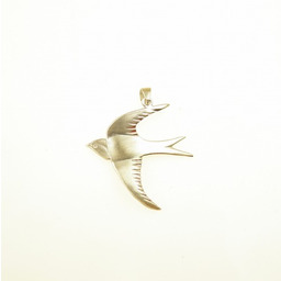 Wisiorek srebrny z jaskółką jasną