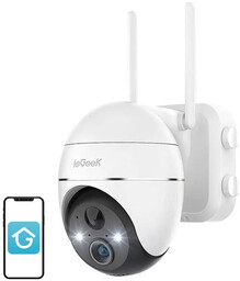ieGeek Bezprzewodowa kamera zewnętrzna WiFi 3MP ZS-GX1S Biała