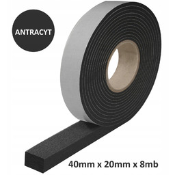 Taśma Rozprężna Uszczelka Okienna Dekarska 40mm x20mm Antracyt