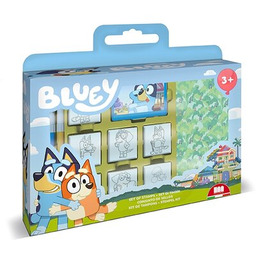 MULTIPRINT Zestaw kreatywny Pieczatki Bluey Walizka 043-7120