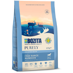 BOZITA Purely renifer karma sucha dorosłe psy 2,5kg