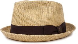 kapelusz BRIXTON CASTOR FEDORA Tan Stripe