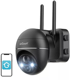 ieGeek Bezprzewodowa kamera zewnętrzna WiFi 3MP ZS-GX1S czarna