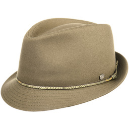 Kapelusz Bawelniany Lanora Trilby by Lierys, szarobrązowy, cm