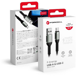 Kabel USB-A do USB-C Forcell 66W QC 3.0
