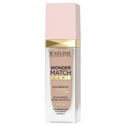 Eveline Wonder Match Lumi, podkład rozświetlający SPF20, 20