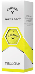 Piłki golfowe CALLAWAY SUPERSOFT 2023 (jaskrawo żółte, 3