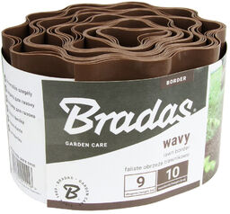 Obrzeże faliste trawnikowe palisada 9m/10cm brązowe OBFB 0910