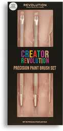 MAKEUP REVOLUTION_SET Creator Revolution Precision Paint Brush x3