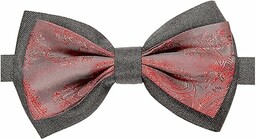 Widmann 09922  czerwone wino żakardowe retro muszka,