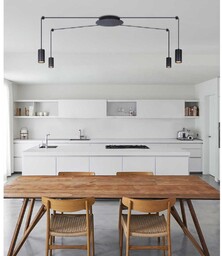 Metalowa LAMPA wisząca Puerto K-4897 Kaja pająk tuby