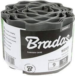 Obrzeże faliste trawnikowe palisada 9m/10cm szary OBFGY 0910