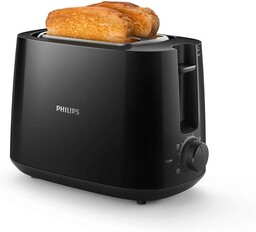 Philips Toster 2 Otwory 8 Poziomów Opiekania Czarny