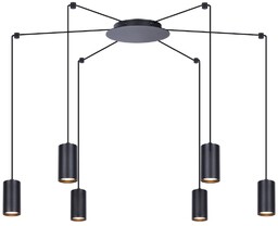Wisząca LAMPA pająk Puerto K-4898 Kaja tuby metalowe