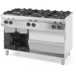 Kuchnia gazowa wolnostojąca na podstawie stalowej 6-palnikowa szer.