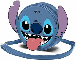 Lilo i Stitch Tongue -Okrągła Torebka na Ramię,
