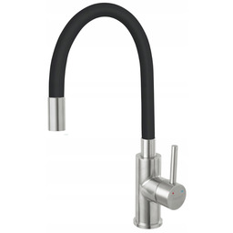 Ferro Bateria kuchenna Zumba stojąca, Inox, czarna, elastyczna