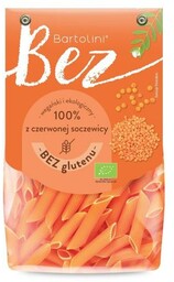 MAKARON PROTEINOWY (Z SOCZEWICY CZERWONEJ) PENNE BEZGLUTENOWY BIO
